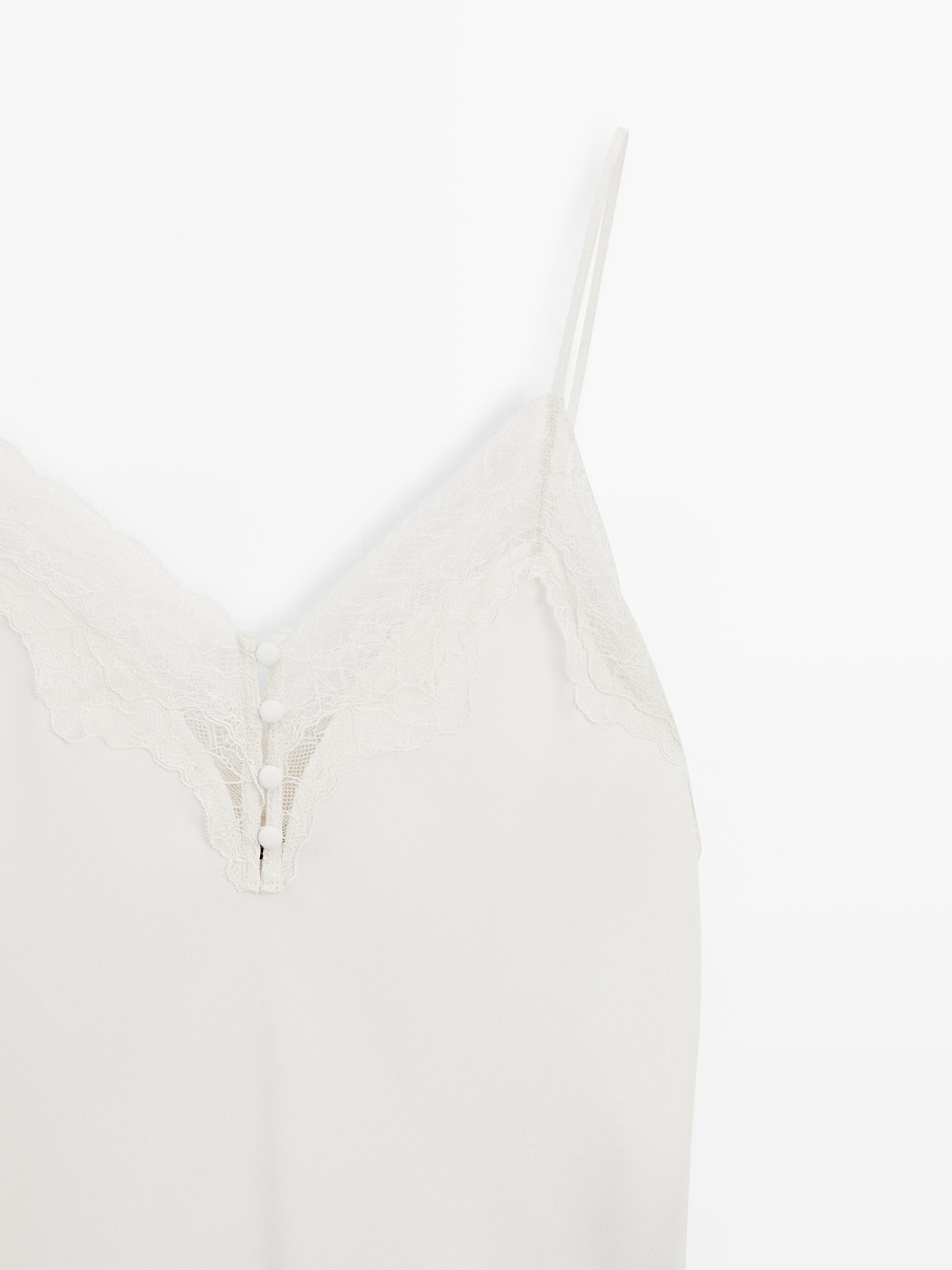 Top nuisette boutons